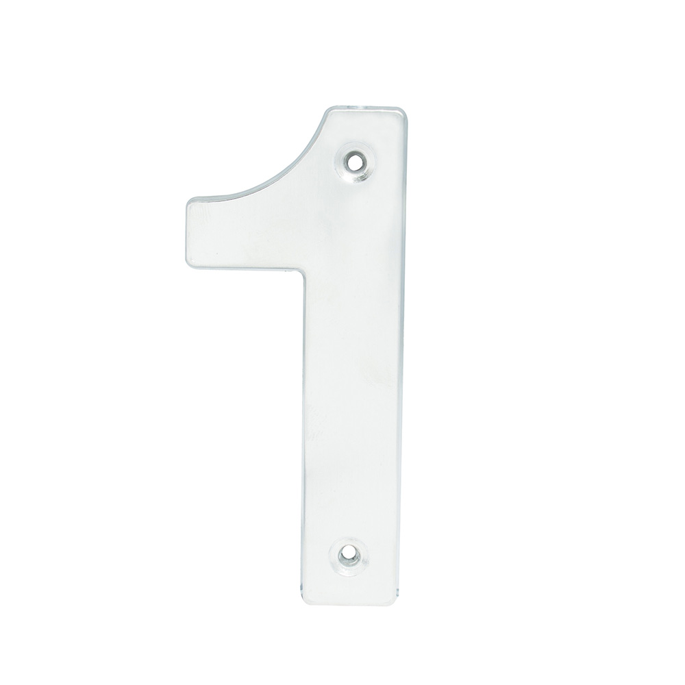 Número 1 bold 4" níquel satinado Lock