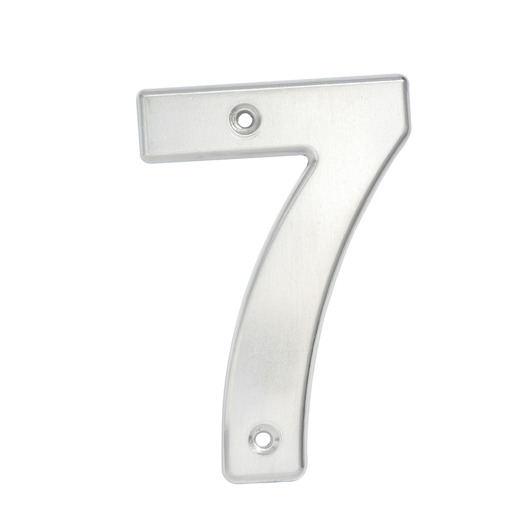 Número 7 bold 4" níquel satinado Lock