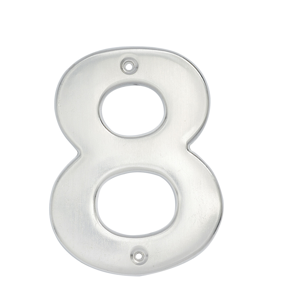 Número 8 bold 4" níquel satinado Lock