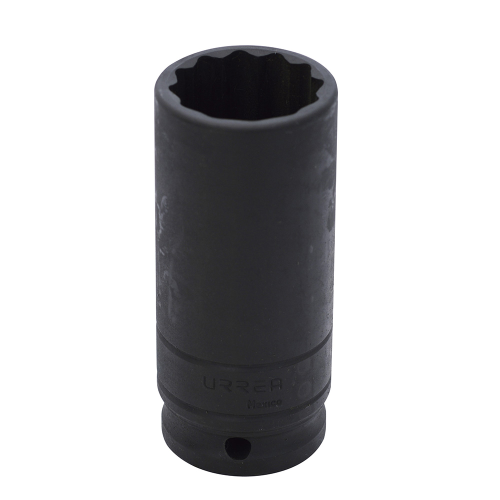 Dado de impacto largo cuadro de 1/2", 12 puntas, en pulgadas, 1-1/2" Urrea