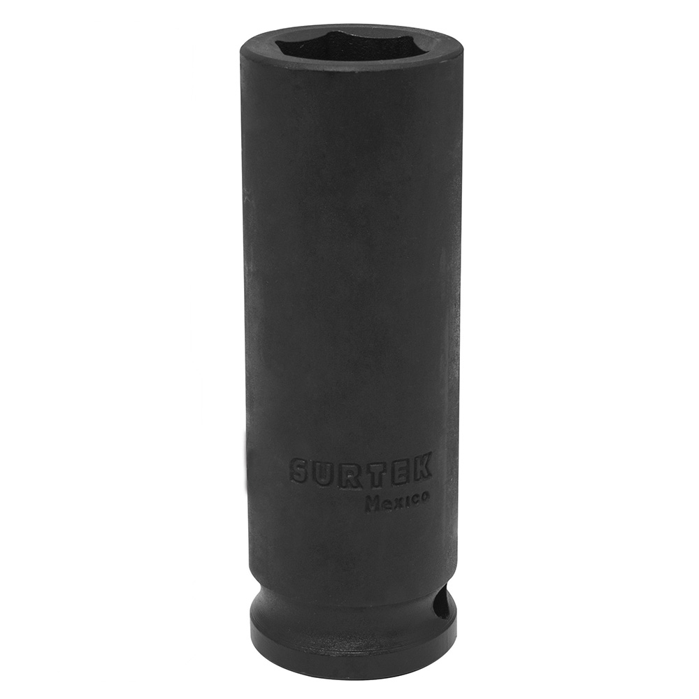 Dado de impacto largo cuadro de 1/2", 6 puntas, en pulgadas, 1-1/16" Surtek