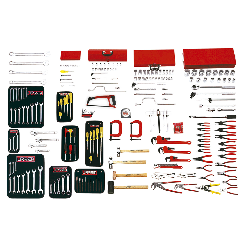 Juego intermedio industrial en pulgadas 209 piezas, sin gabinete Urrea