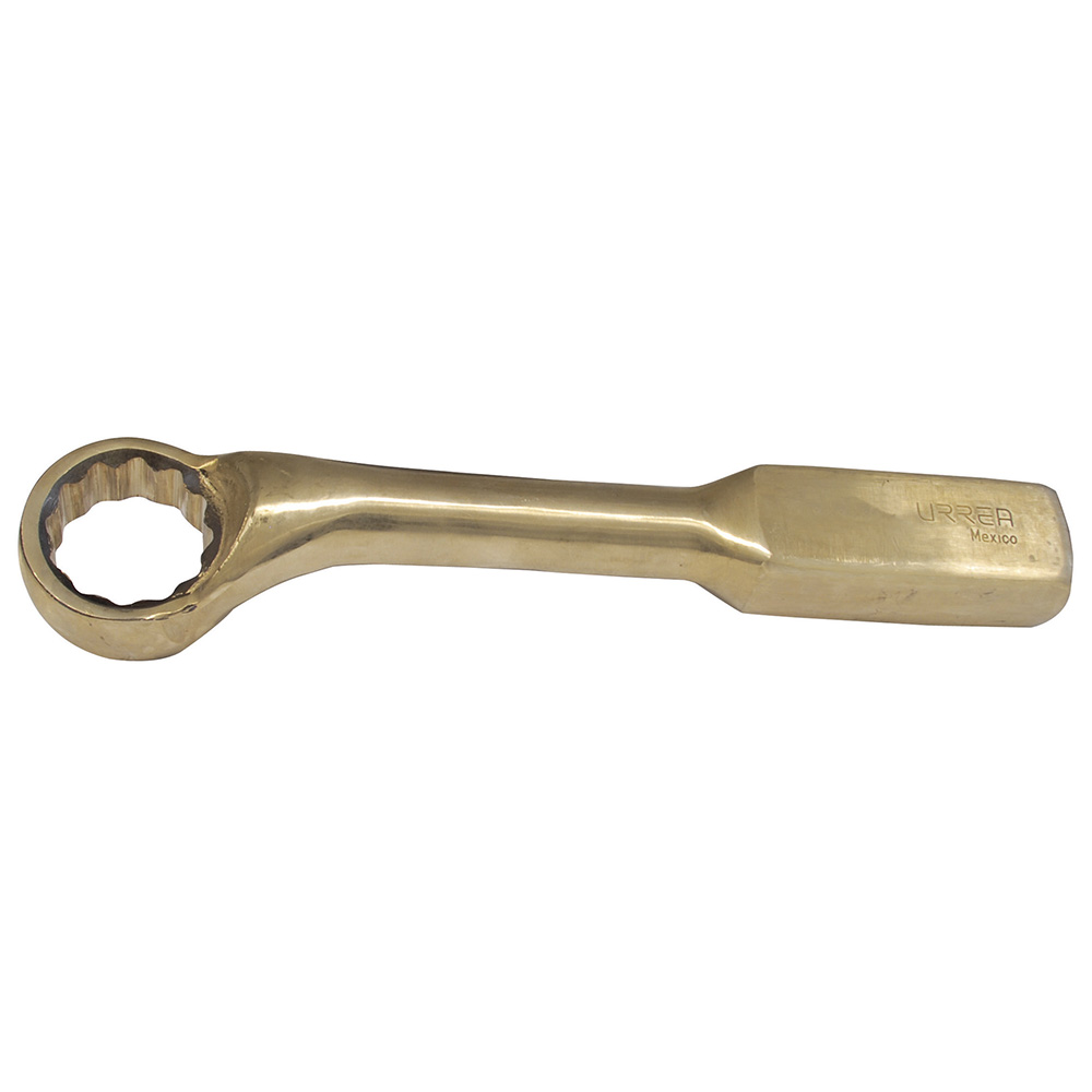Llave de golpe acodada de bronce-aluminio antichispa en pulgadas, 12 puntas, 1-3/8" Urrea