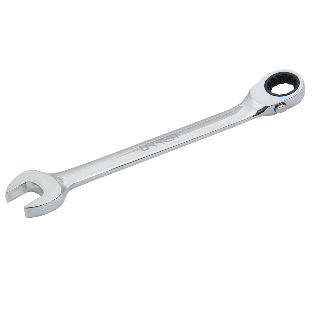 Llave combinada pulido espejo de matraca spline reversible en pulgadas, 5/8" Urrea