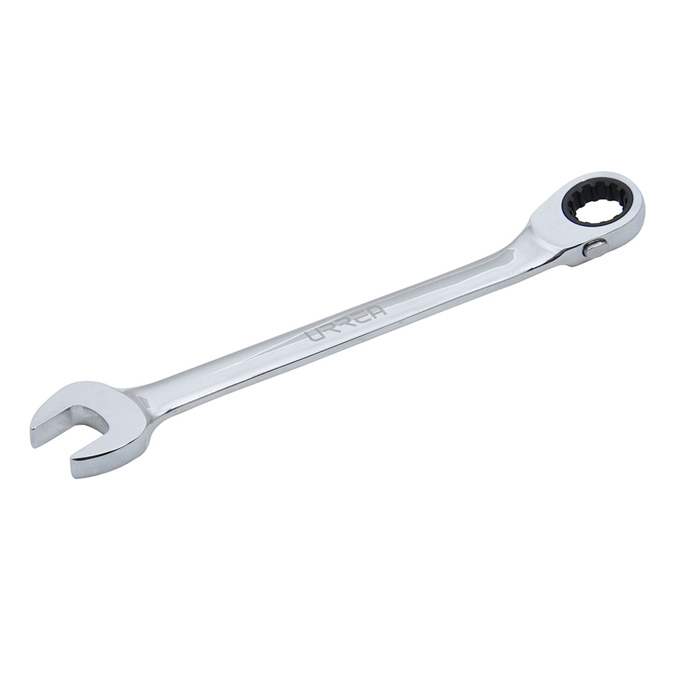 Llave combinada pulido espejo de matraca spline reversible métrica, 12 mm Urrea
