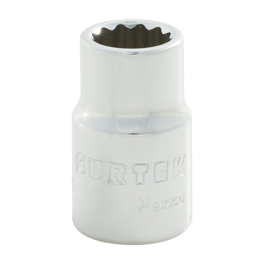 Dado cuadro de 3/8", 12 puntas, en pulgadas, 7/16" Surtek