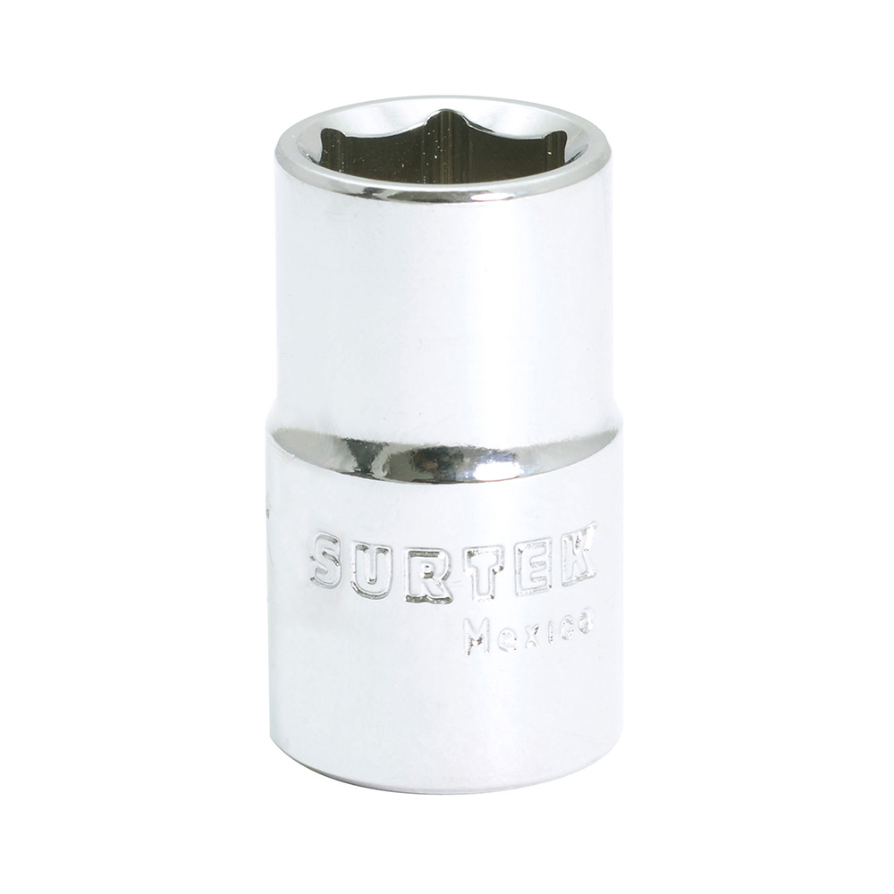 Dado en pulgadas cuadro de 1/2", 6 puntas, 3/8" Surtek