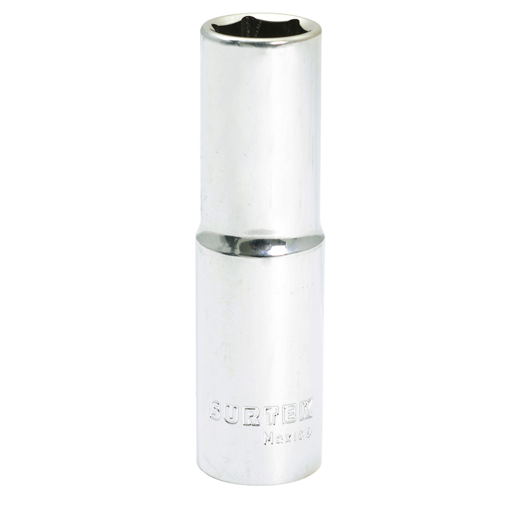 Dado largo cuadro de 1/2", 6 puntas, en pulgadas, 7/16" Surtek