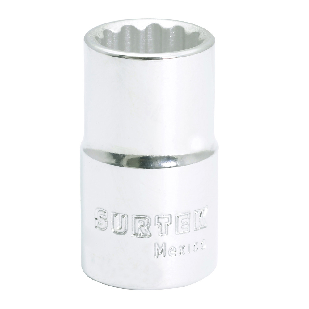 Dado en pulgadas cuadro de 1/2", 12 puntas, 1/2" Surtek