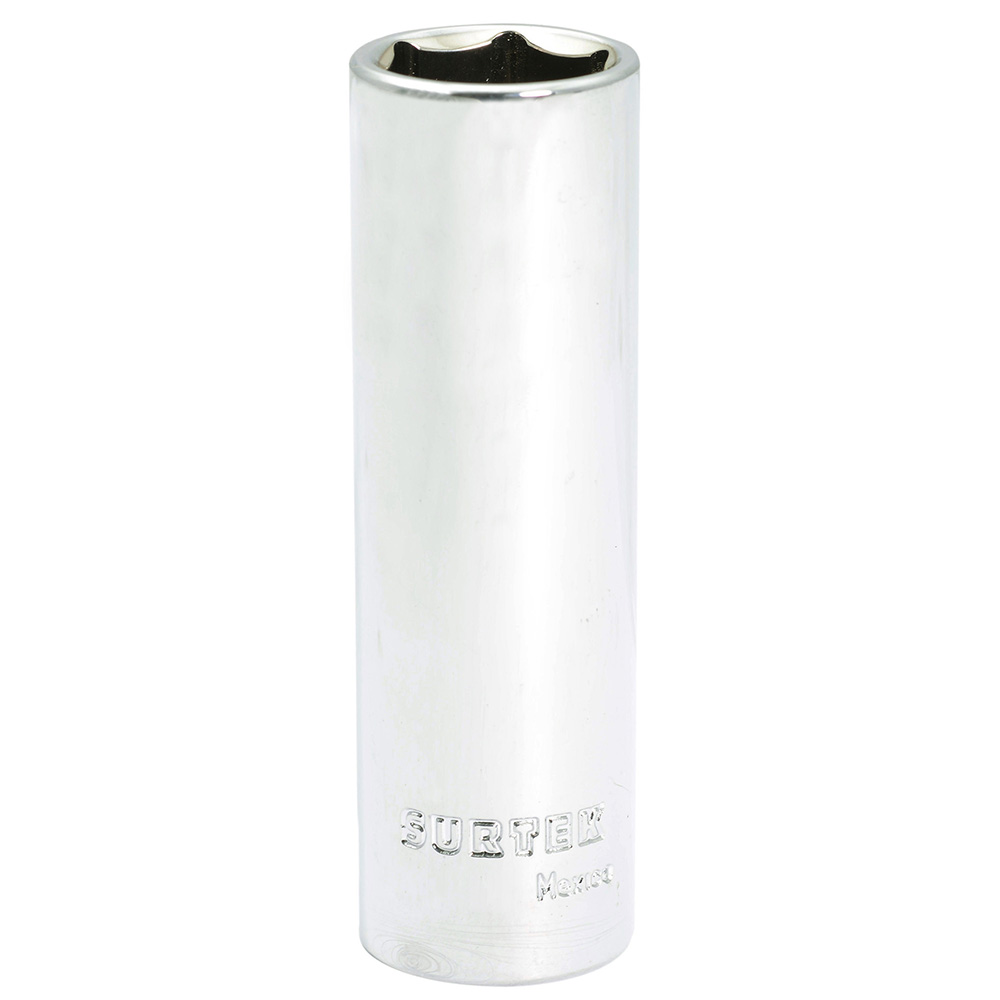 Dado largo cuadro de 1/2", 6 puntas, métrico, 19 mm Surtek