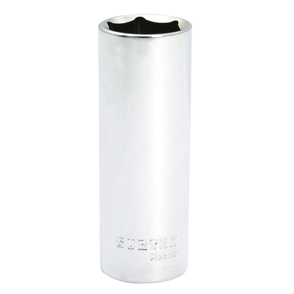 Dado largo cuadro de 1/2", 6 puntas, en pulgadas, 13/16" Surtek