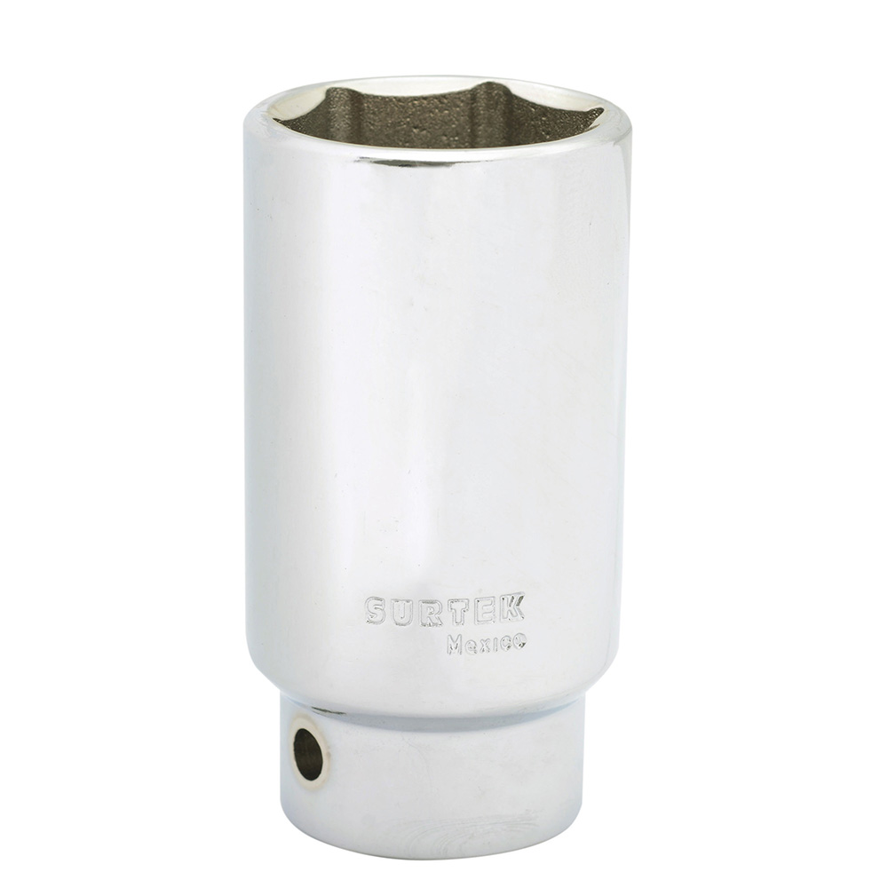 Dado largo cuadro de 3/4", 6 puntas, en pulgadas, 1-1/4" Surtek