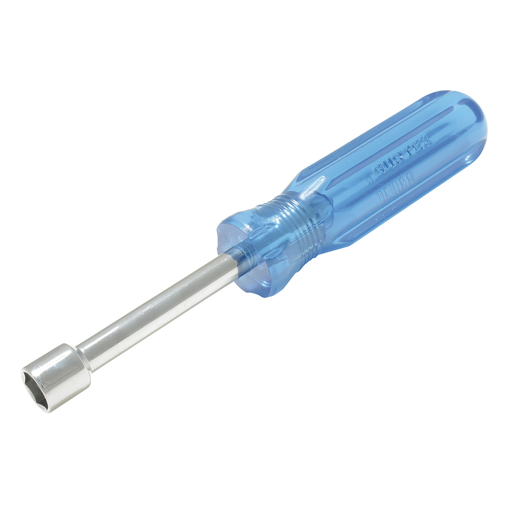 Destornillador con mango azul, de caja en pulgadas 3/16" x 3" Surtek