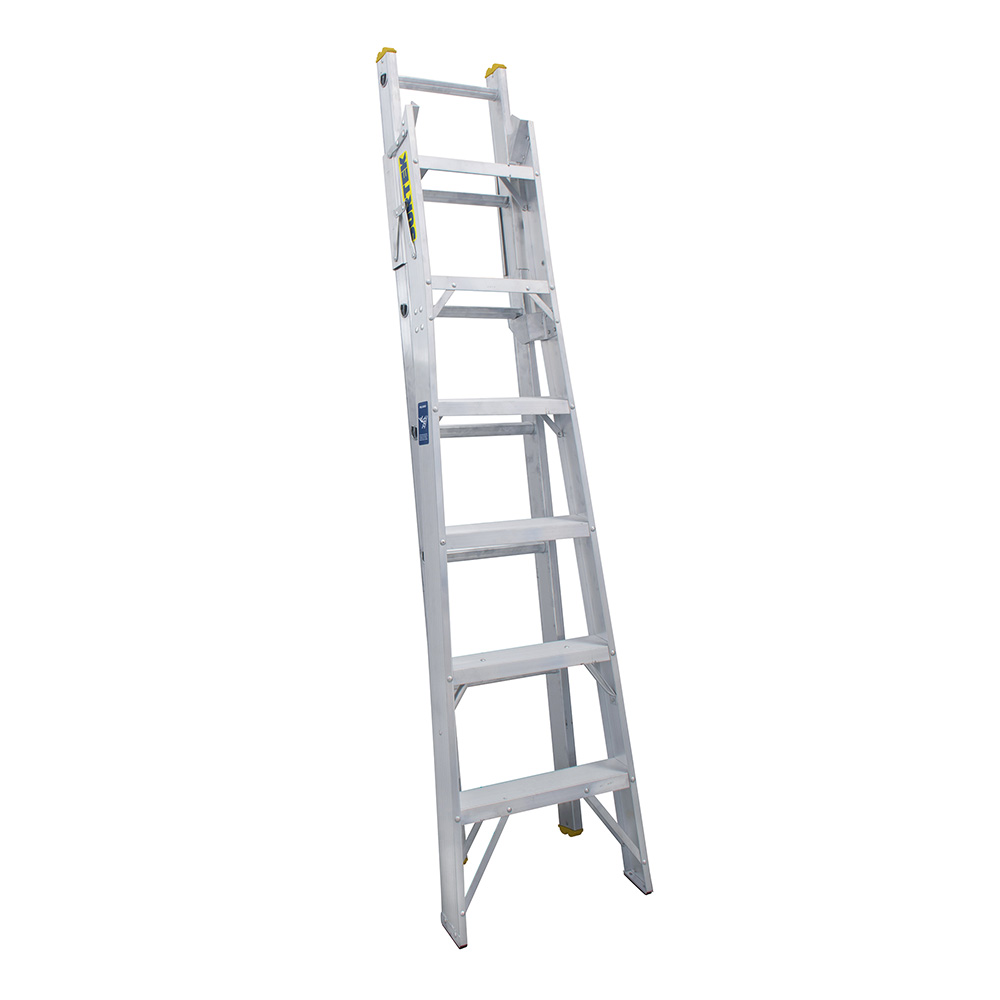 Escalera convertible tipo II de aluminio con 15 peldaños Surtek