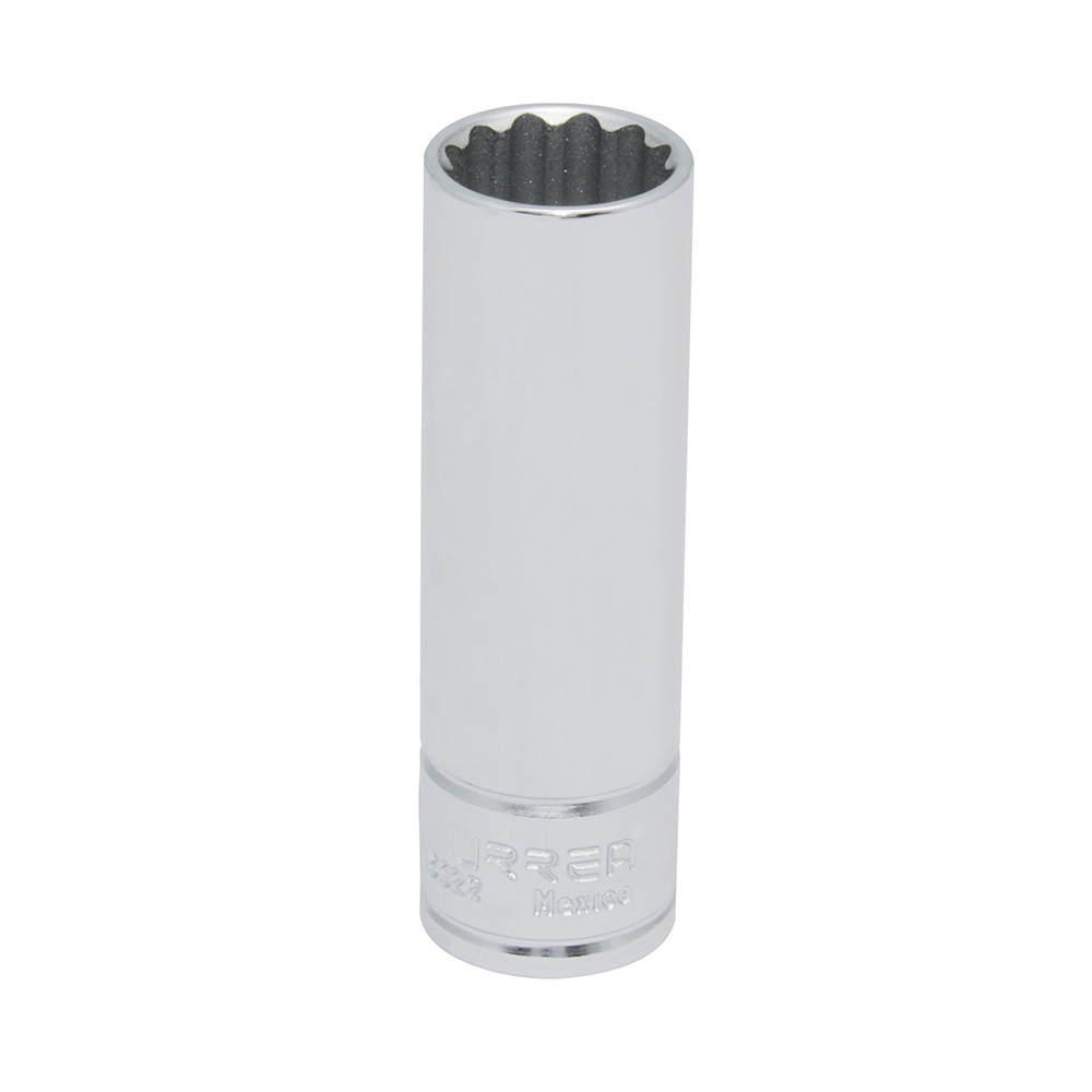 Dado largo cuadro de 1/2", 12 puntas, en pulgadas, 11/16" Urrea