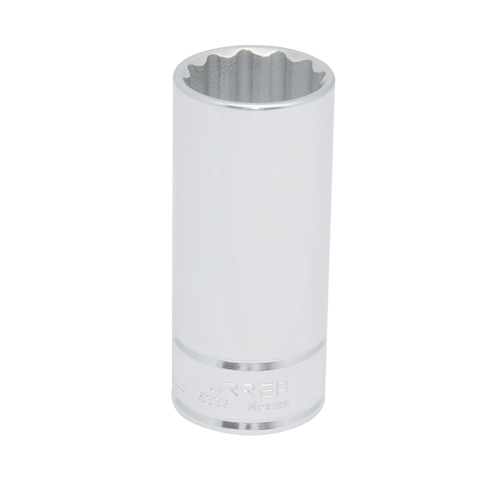 Dado largo cuadro de 1/2", 12 puntas, en pulgadas, 1" Urrea