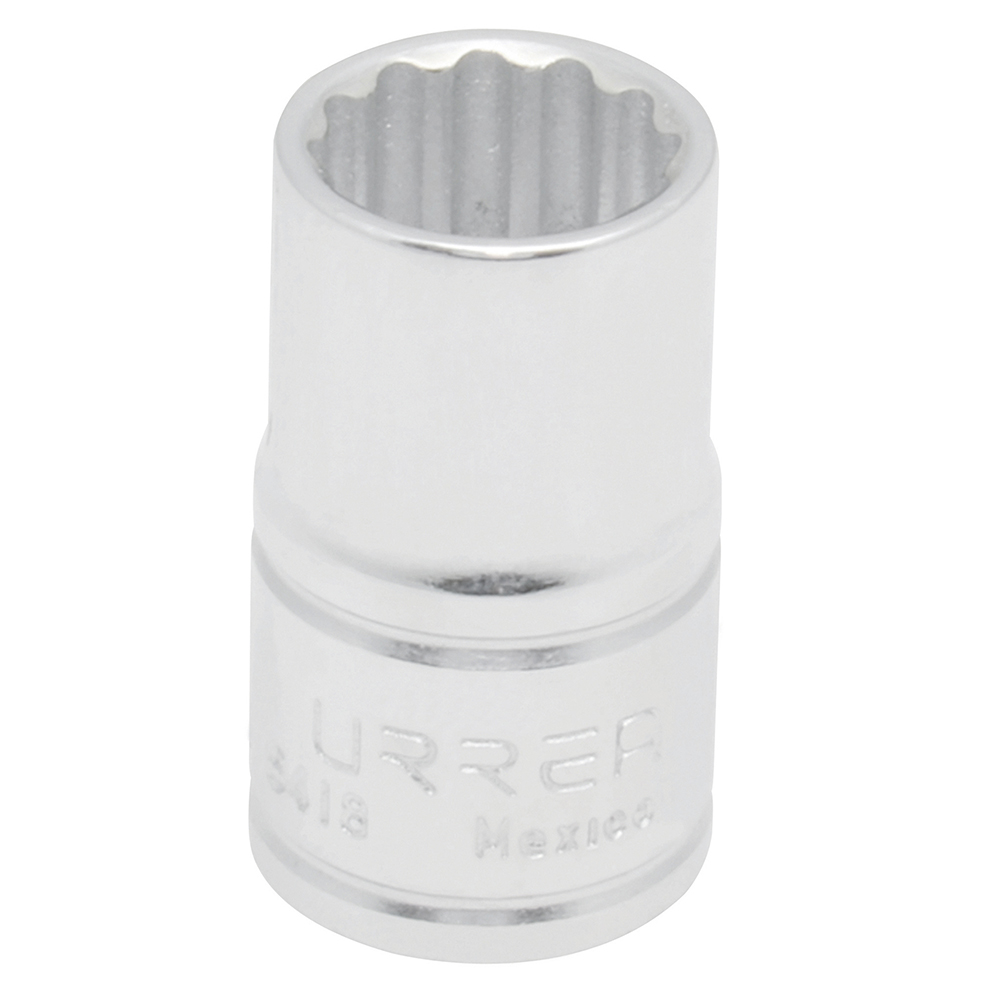 Dado cuadro de 1/2", 12 puntas, en pulgadas, 9/16" Urrea