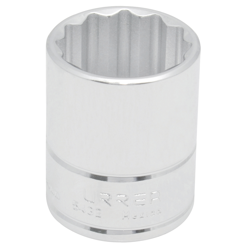 Dado cuadro de 1/2", 12 puntas, en pulgadas, 13/16" Urrea