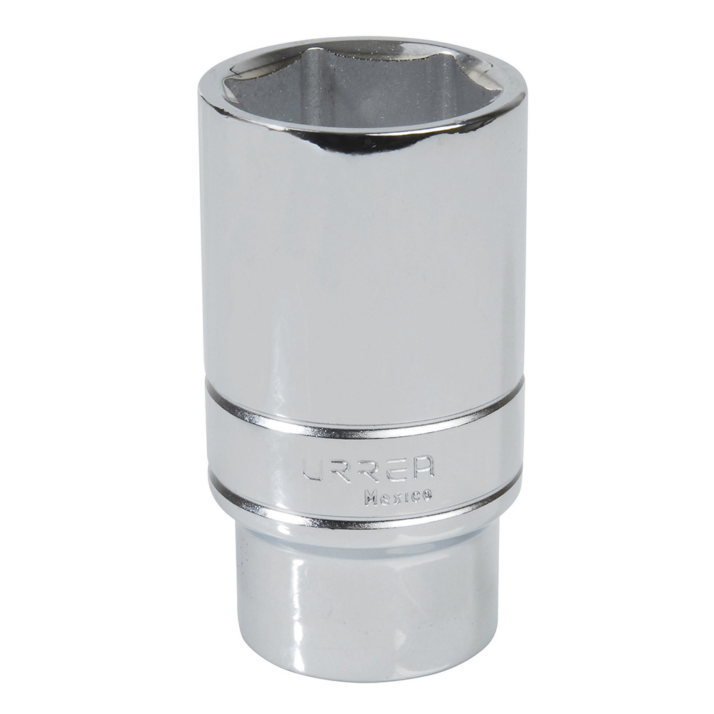 Dado largo cuadro de 1/2", 6 puntas, en pulgadas, 1-1/8" Urrea