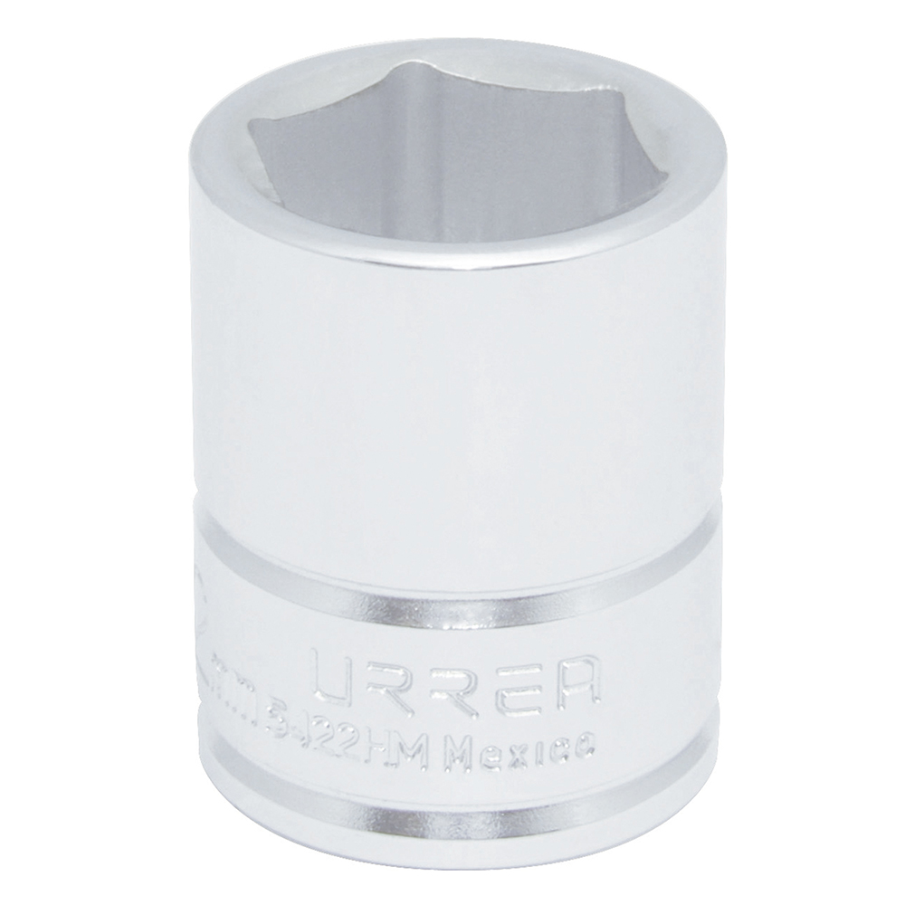 Dado cuadro de 1/2", 6 puntas, métrico, 22 mm Urrea