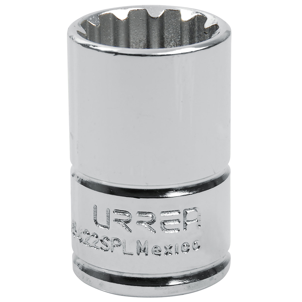 Dado spline cuadro de 1/2", # 22 Urrea