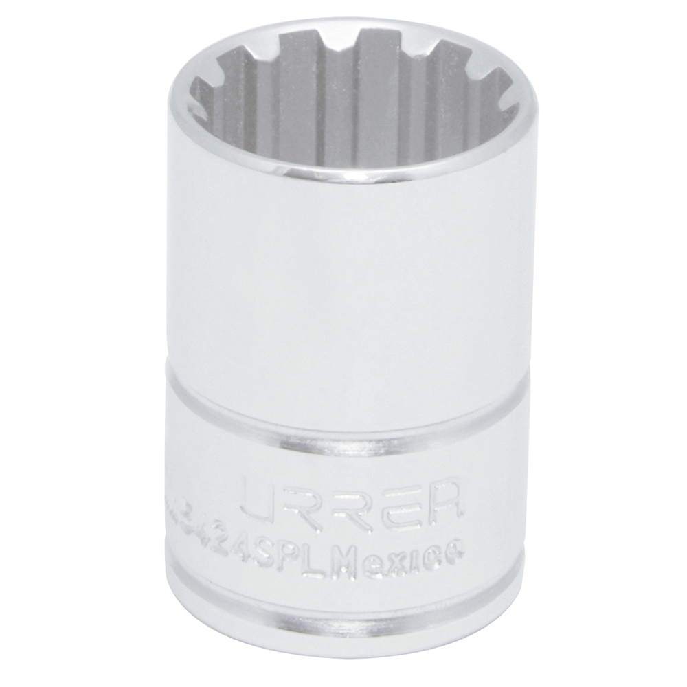 Dado spline cuadro de 1/2", # 24 Urrea
