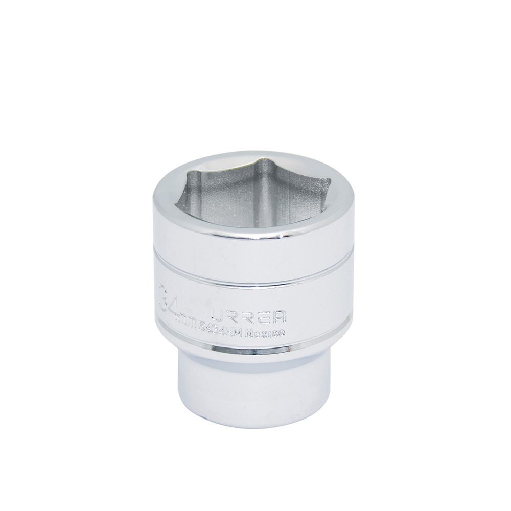 Dado cuadro de 1/2", 6 puntas, métrico, 34 mm Urrea