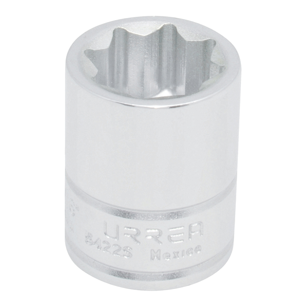 Dado cuadro de 1/2", 8 puntas, en pulgadas, 11/16" Urrea