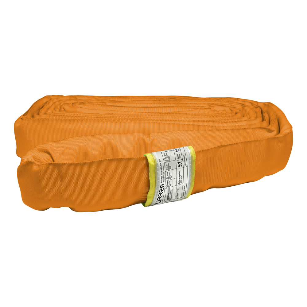 Eslinga de poliéster redonda sin fin naranja 8 m, 7 ton Urrea