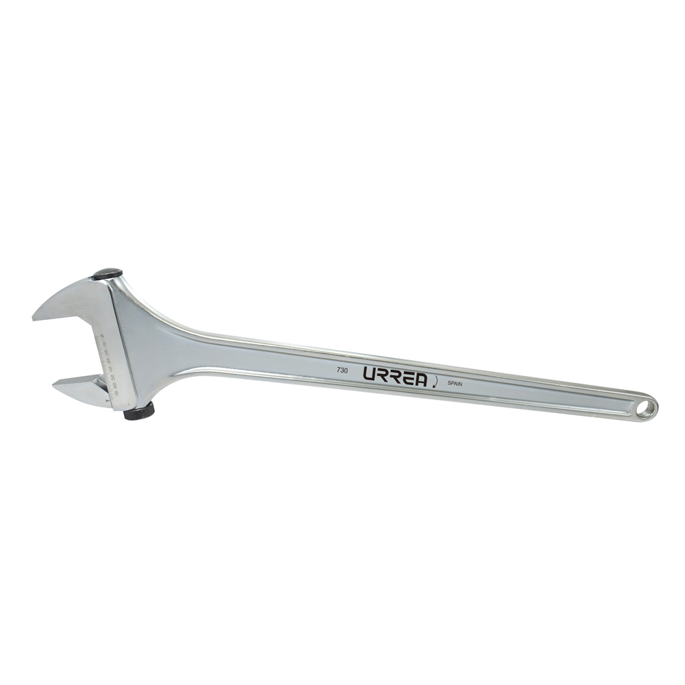 Llave ajustable cromada con ajuste rápido 30" Urrea