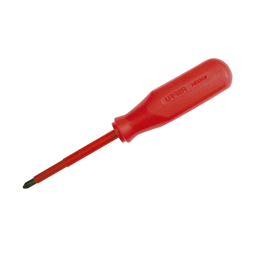 Destornillador rojo 1000 V, punta phillips #0 x 2-3/8" Urrea