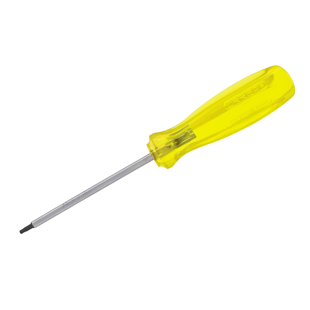 Destornillador con mango ámbar, punta torx barra redonda T10 x 4" Urrea