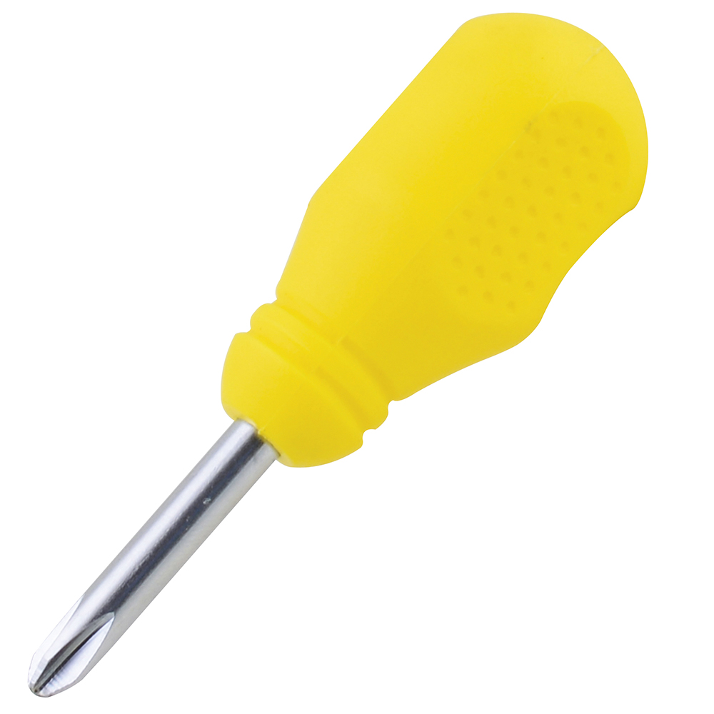 Destornillador con mango amarillo, tipo trompo punta Phillips #2 x 1-3/8" Surtek