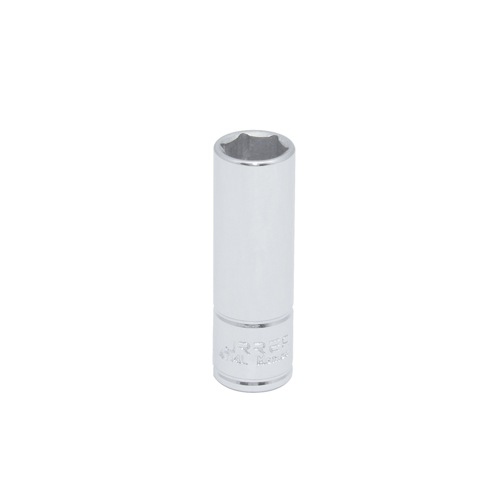 Dado largo cuadro de 1/4", 6 puntas, en pulgadas, 1/2" Urrea