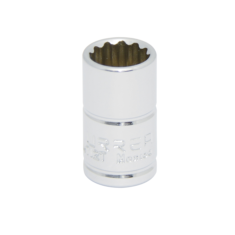 Dado cuadro de 1/4", 12 puntas, en pulgadas, 1/2" Urrea