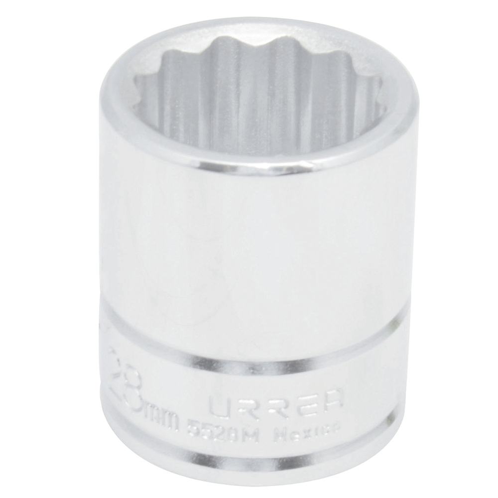 Dado cuadro de 3/4", 12 puntas, métrico, 26 mm Urrea