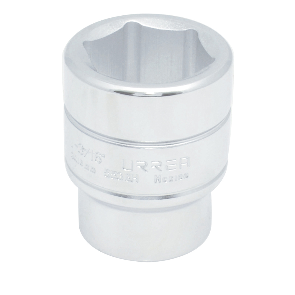 Dado cuadro de 3/4", 6 puntas, en pulgadas, 1-1/8" Urrea