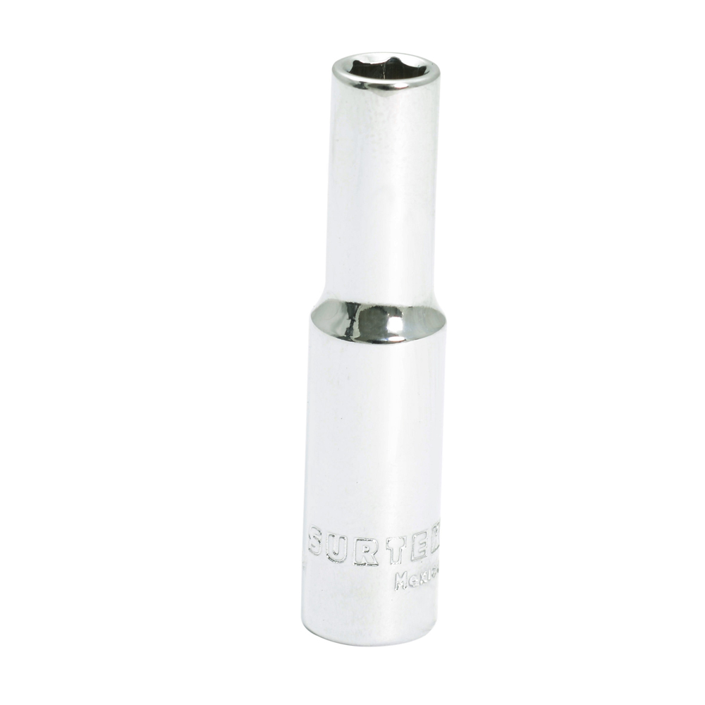 Dado largo cuadro de 1/4", 6 puntas, métrico, 7 mm Surtek