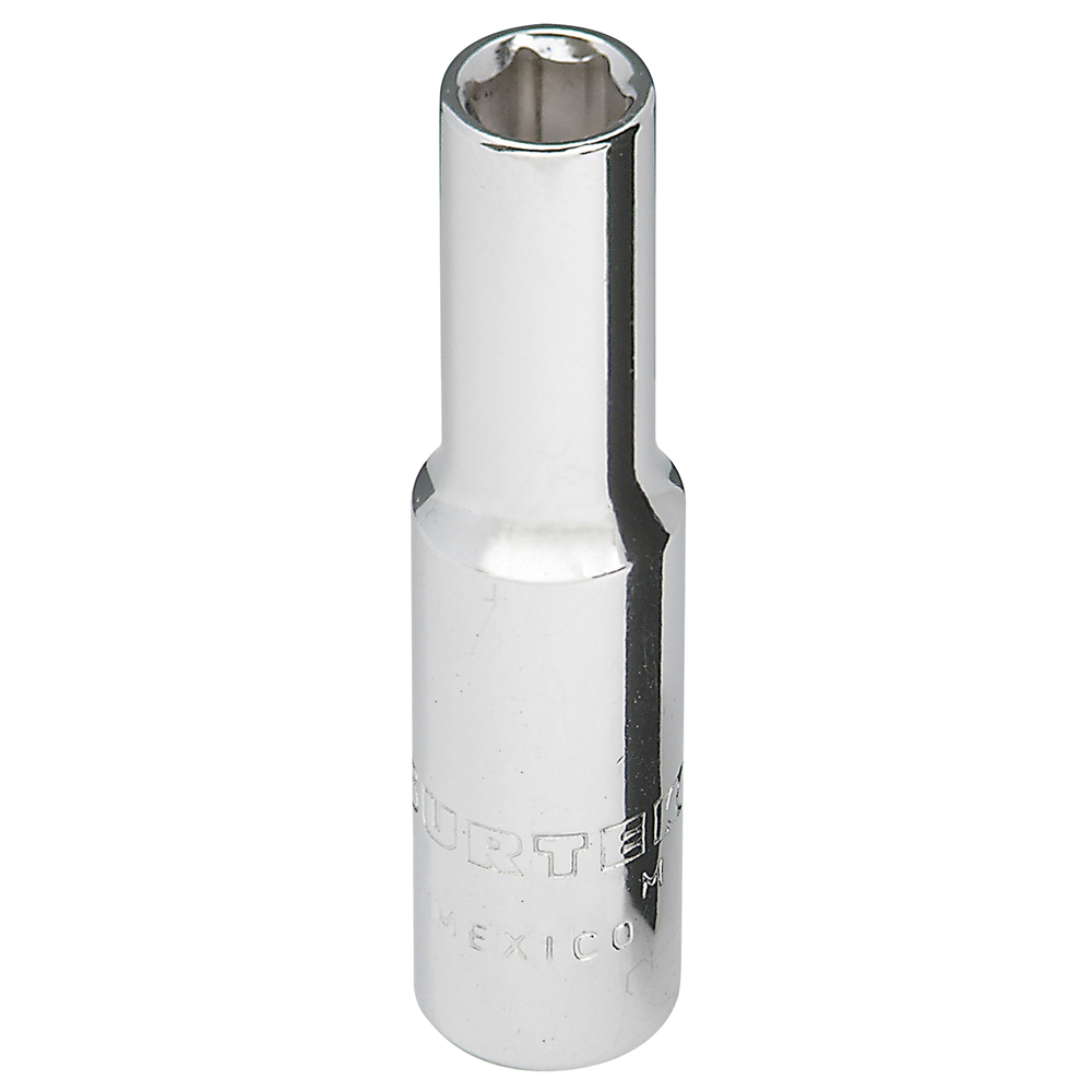 Dado largo cuadro de 1/4", 6 puntas, en pulgadas, 1/4" Surtek