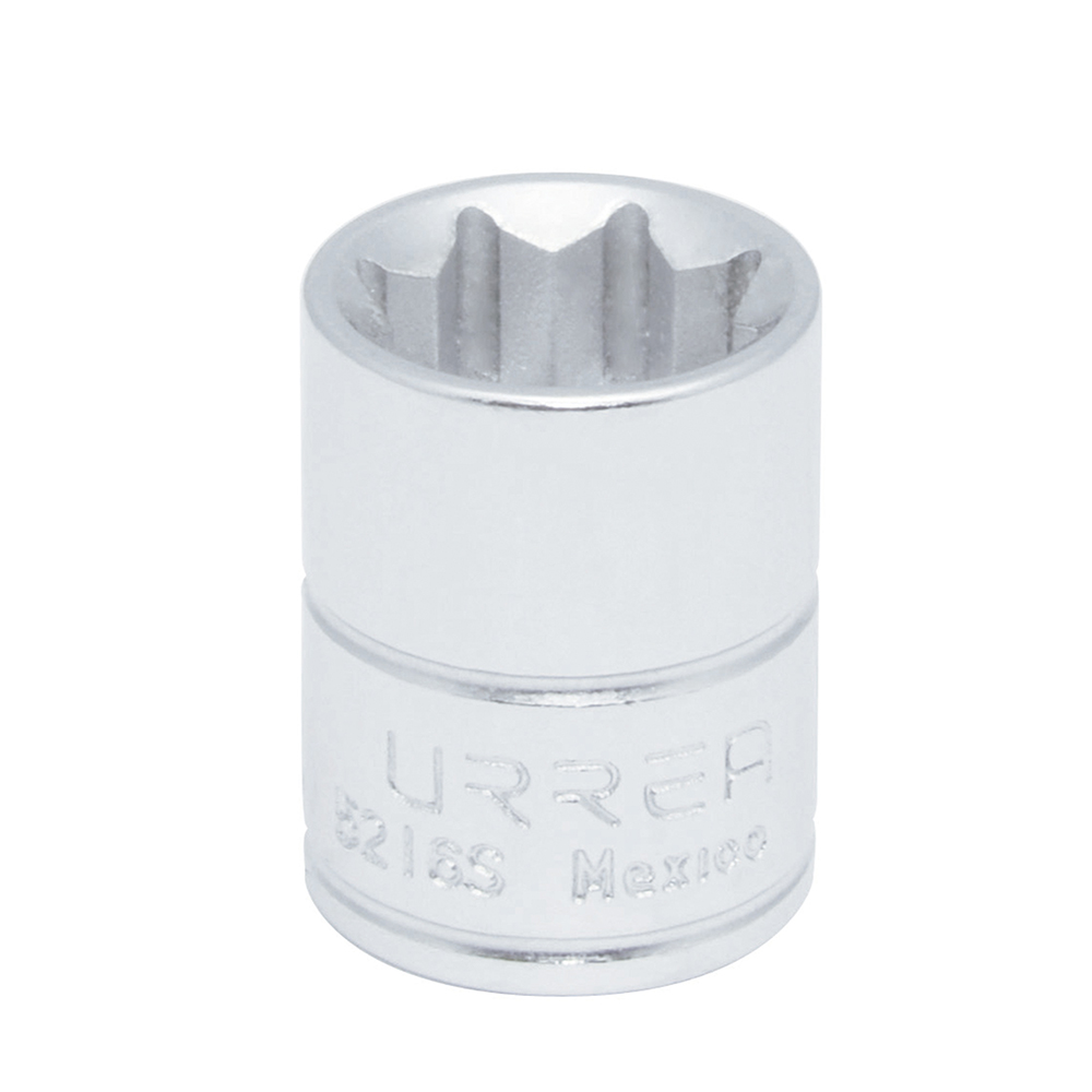 Dado cuadro de 3/8", 8 puntas, en pulgadas, 1/2" Urrea