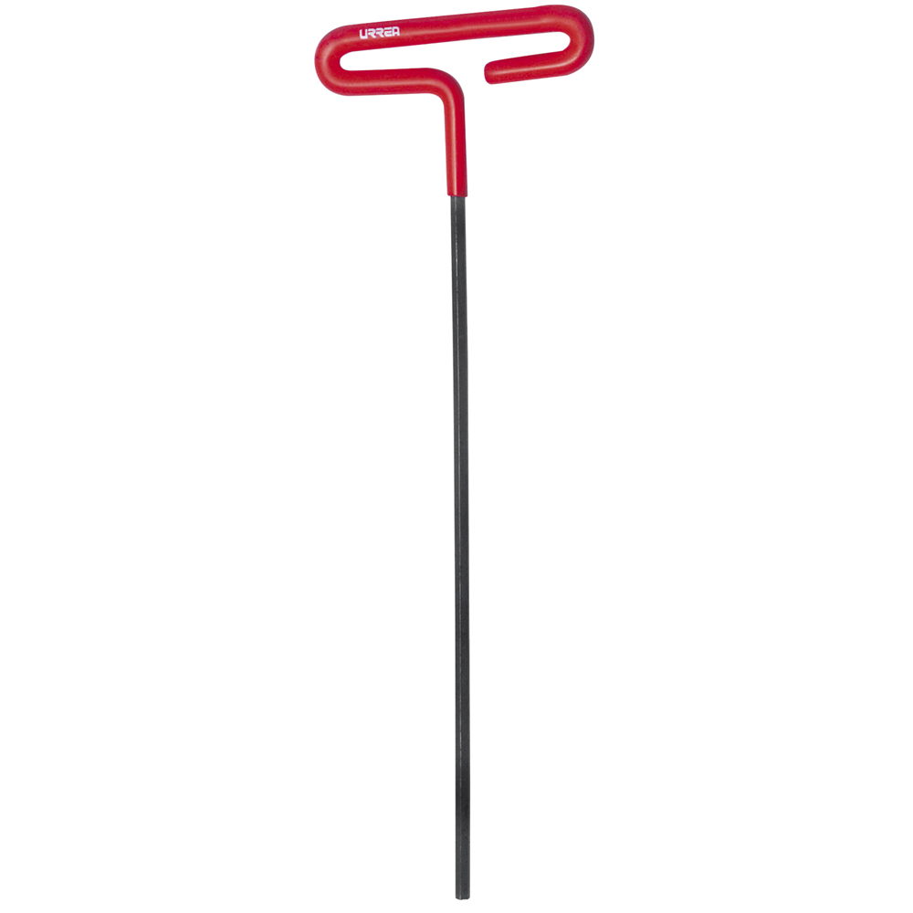 Llave hexagonal larga tipo "T" mango de vinil, en pulgadas, 3/8" Urrea