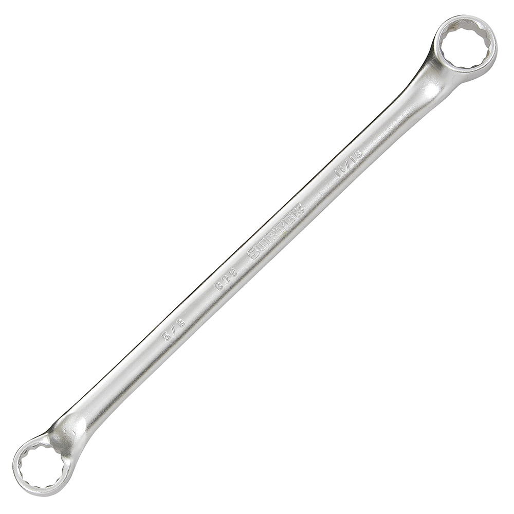 Llave de estrías pulido espejo de 45° en pulgadas, 12 puntas, 5/8" x 11/16" Surtek
