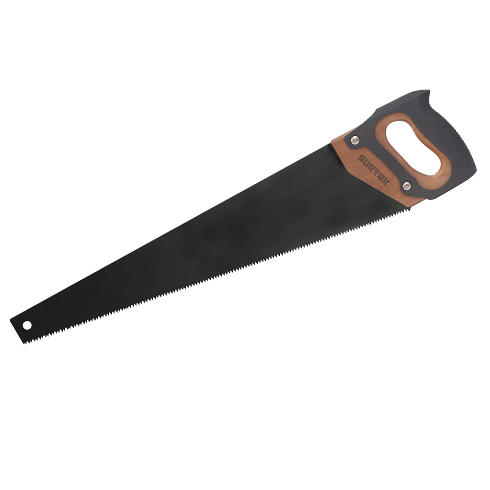 Serrucho con mango de madera triple filo de 22", recubierto de TPFE Surtek