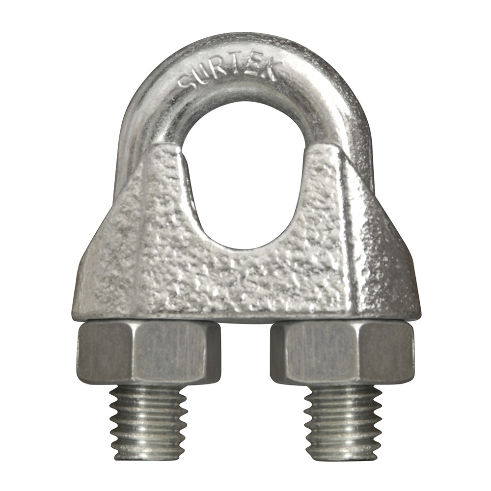 Perro de hierro maleable para cable de acero tipo alemán 3/4" Surtek