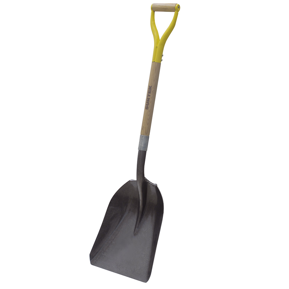 Pala con mango de madera con puño metálico "Y", tipo carbonera Surtek
