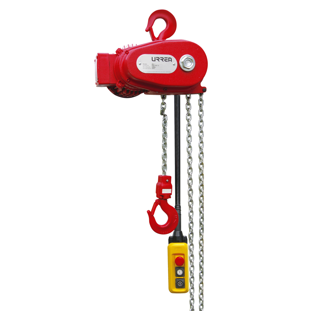 Polipasto eléctrico 1 ramal, 0.5 ton, cadena 3 m Urrea