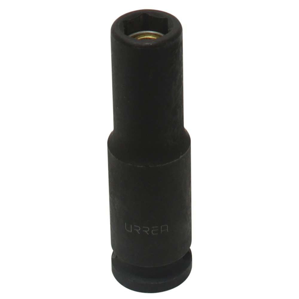 Dado de impacto largo con imán cuadro de 3/8", 6 puntas, en pulgadas, 7/16" Urrea