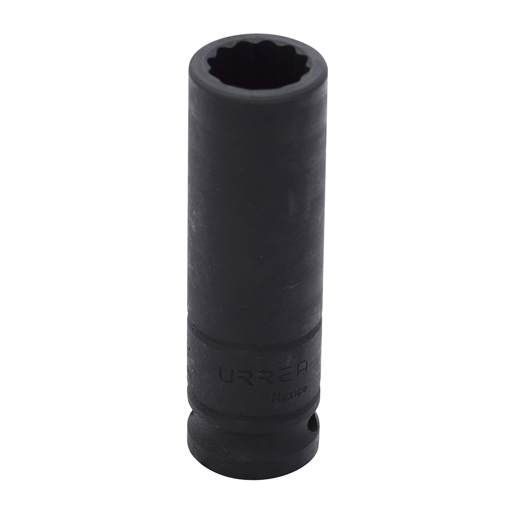 Dado de impacto largo cuadro de 1/2", 12 puntas, en pulgadas, 1" Urrea