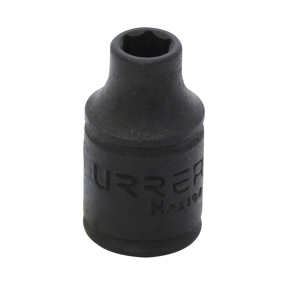 Dado de impacto cuadro de 1/4", 6 puntas, en pulgadas, 1/4" Urrea