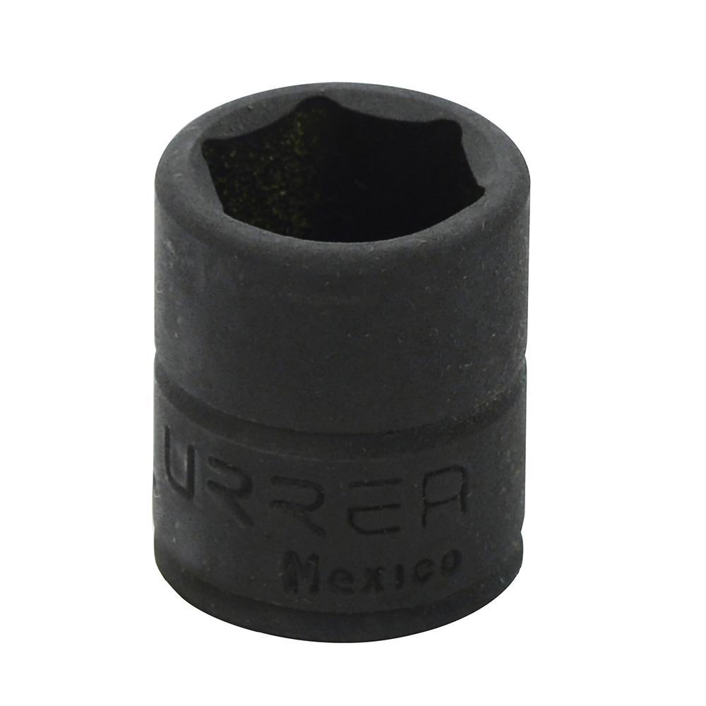 Dado de impacto cuadro de 1/4", 6 puntas, en pulgadas, 3/8" Urrea